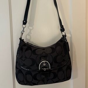 Coach Black Signature Shoulder Bag